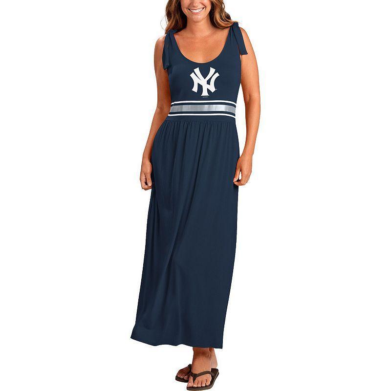 Womens G-III 4Her by Carl Banks Milwaukee Brewers Game Over Maxi Dress Blue Product Image