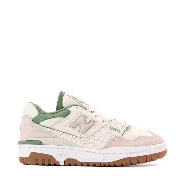 Womens New Balance 550 Athletic Shoe - White / Mint / Green Product Image