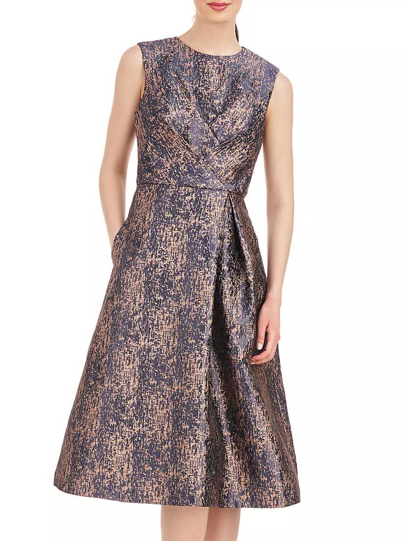 Rhoda Abstract Jacquard Midi-Dress Product Image