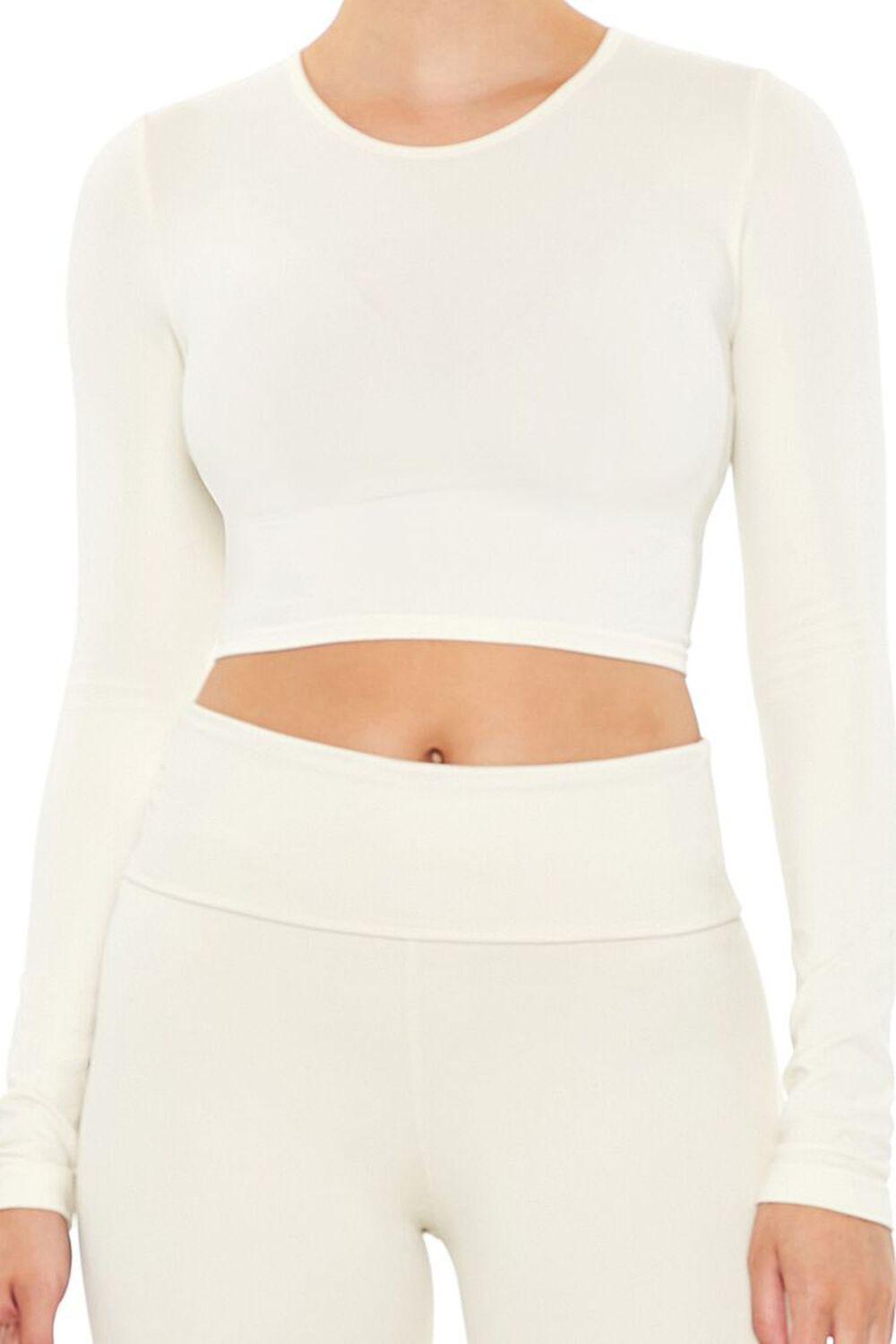 Seamless Long-Sleeve Crop Top | Forever 21 Product Image