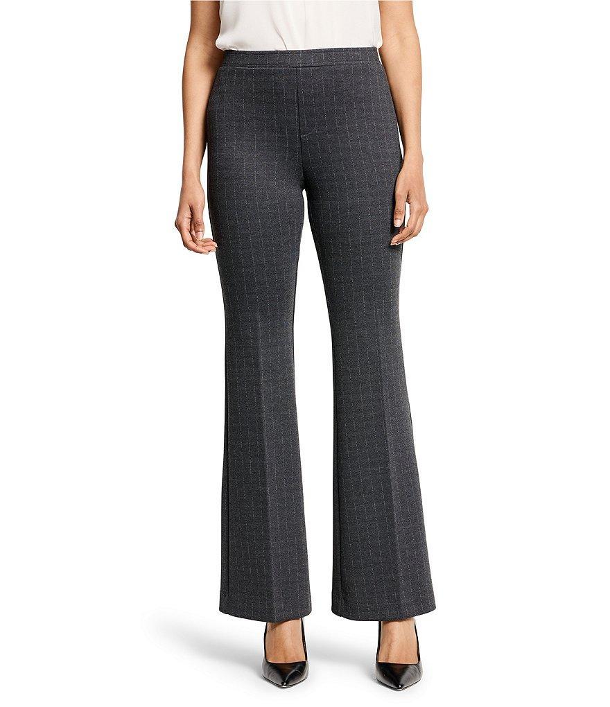 NIC + ZOE Ponte Knit Pinstripe Boot Leg Pant Product Image