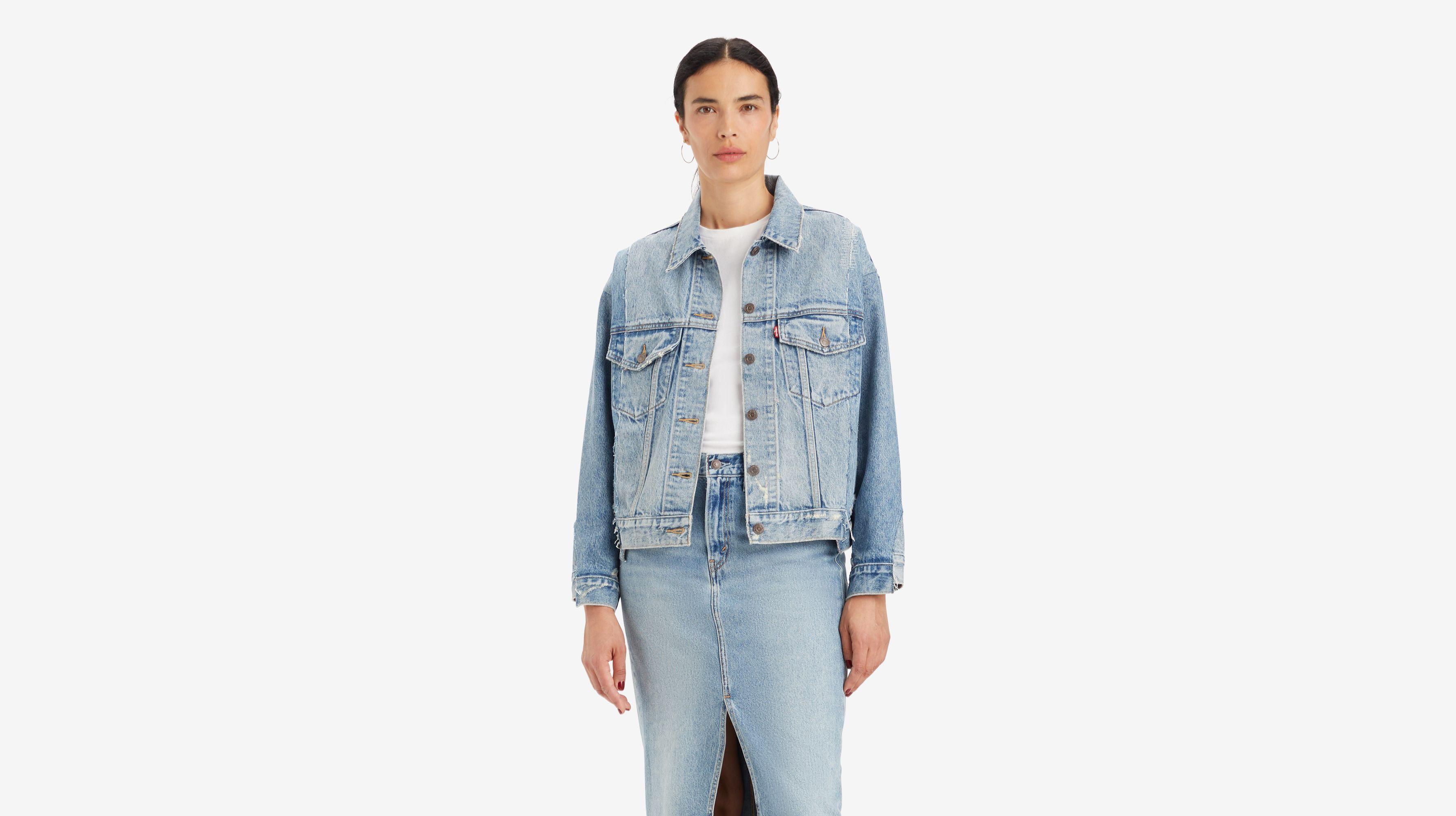 Levis 90s Repaired Trucker Jacket - Womens Product Image