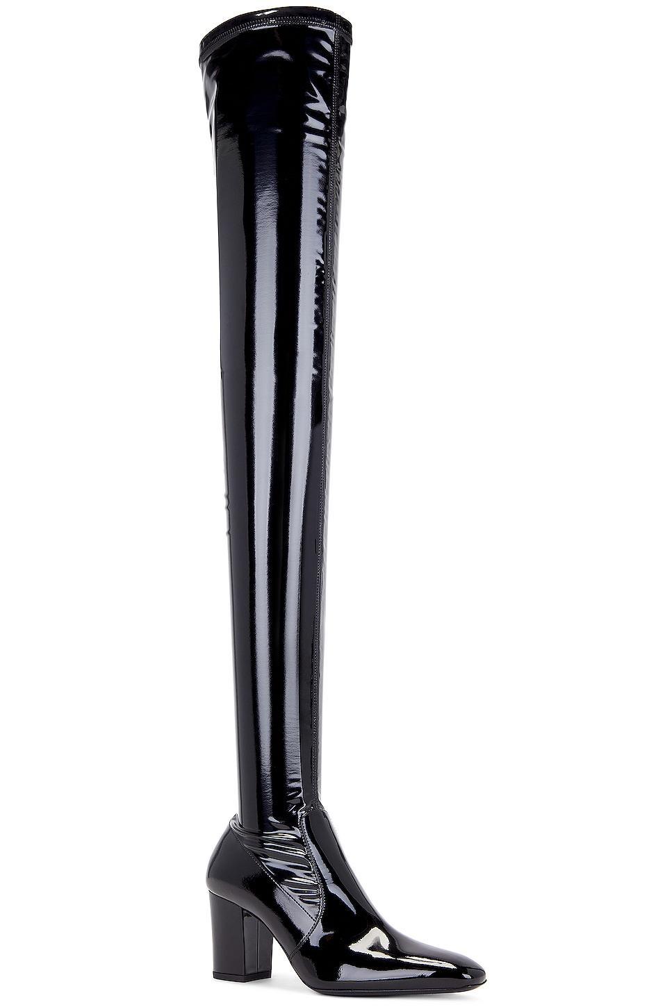 Saint Laurent Betty Over The Knee Boot in Black Product Image