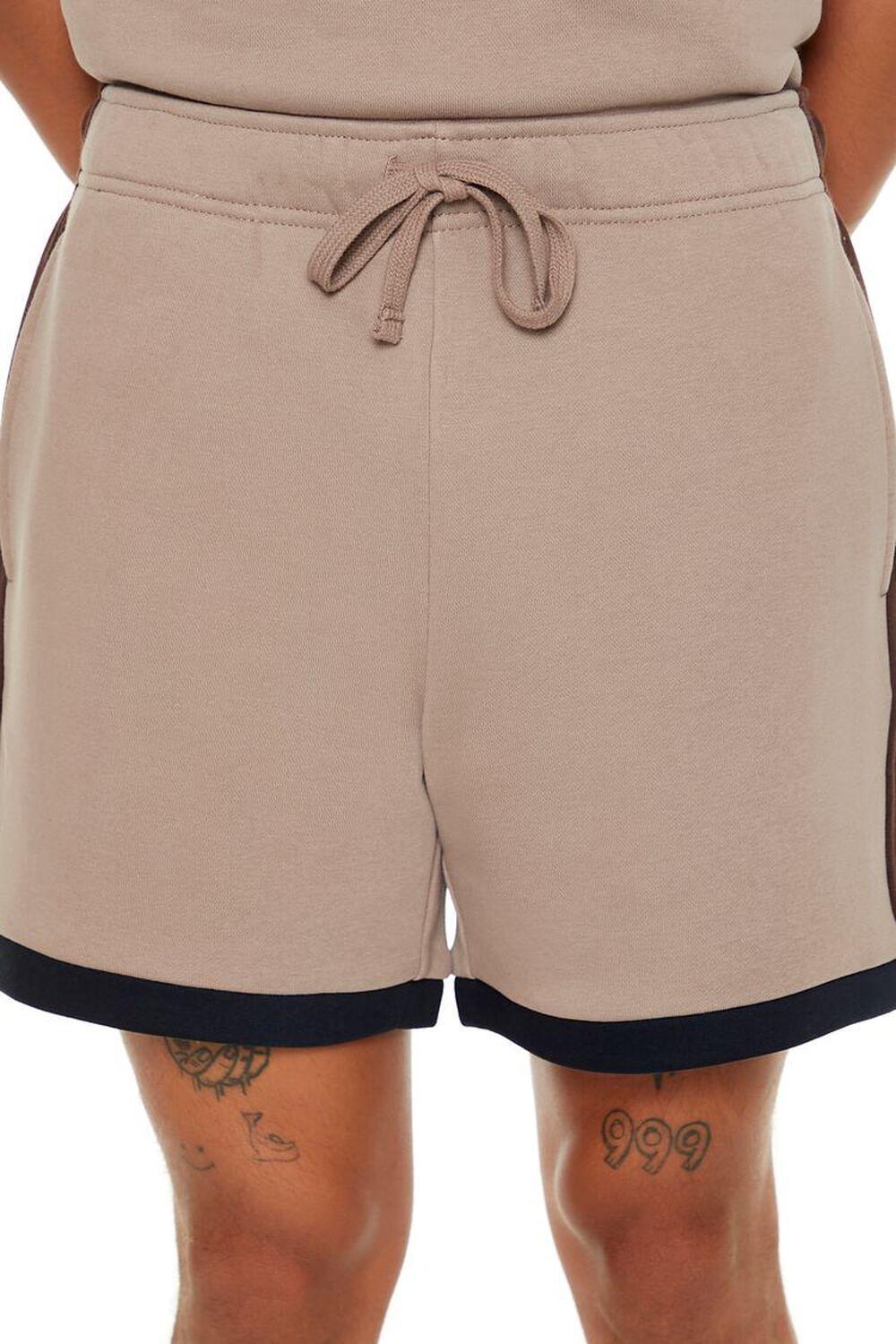 French Terry Colorblock Shorts | Forever 21 Product Image