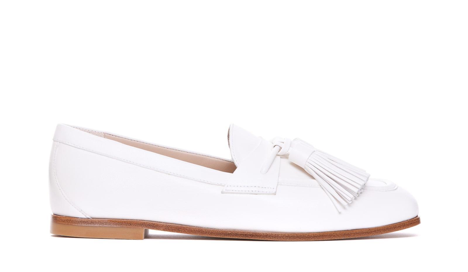 Flat Shoes In White Product Image