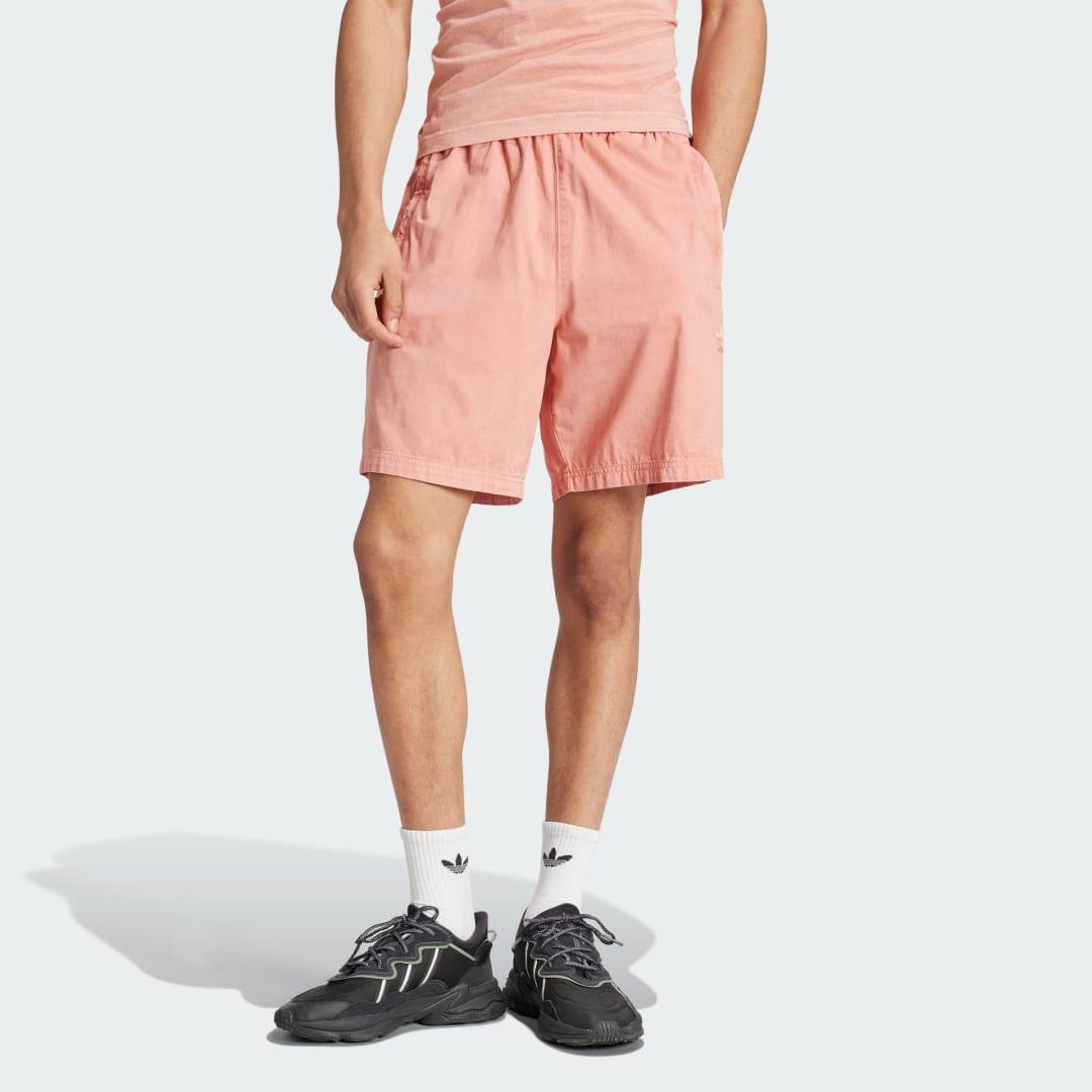 adidas Trefoil Essentials+ Dye Woven Shorts Putty Grey 2XL Mens Product Image