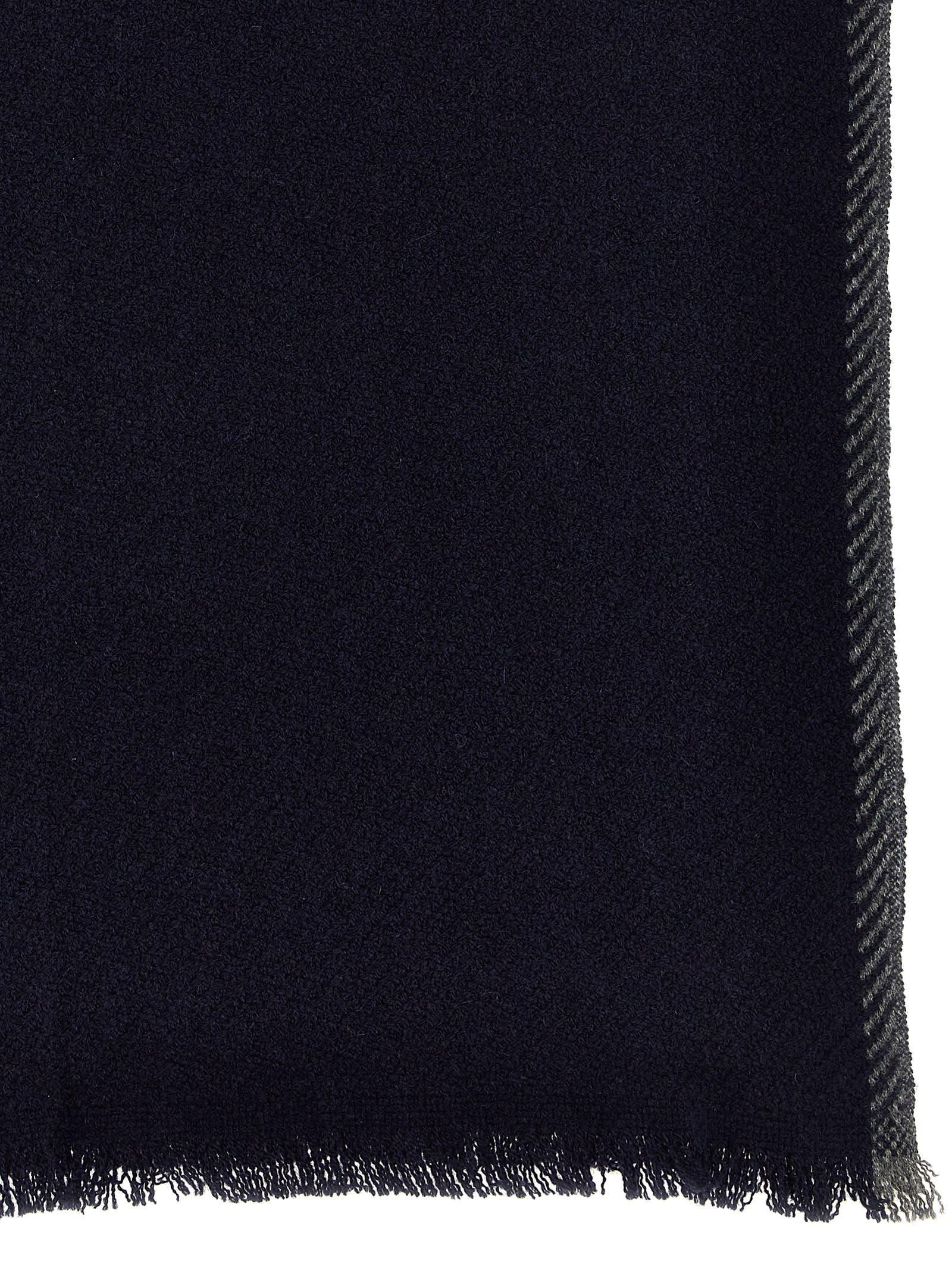 BRUNELLO CUCINELLI Cashmere Scarf In Blue Product Image