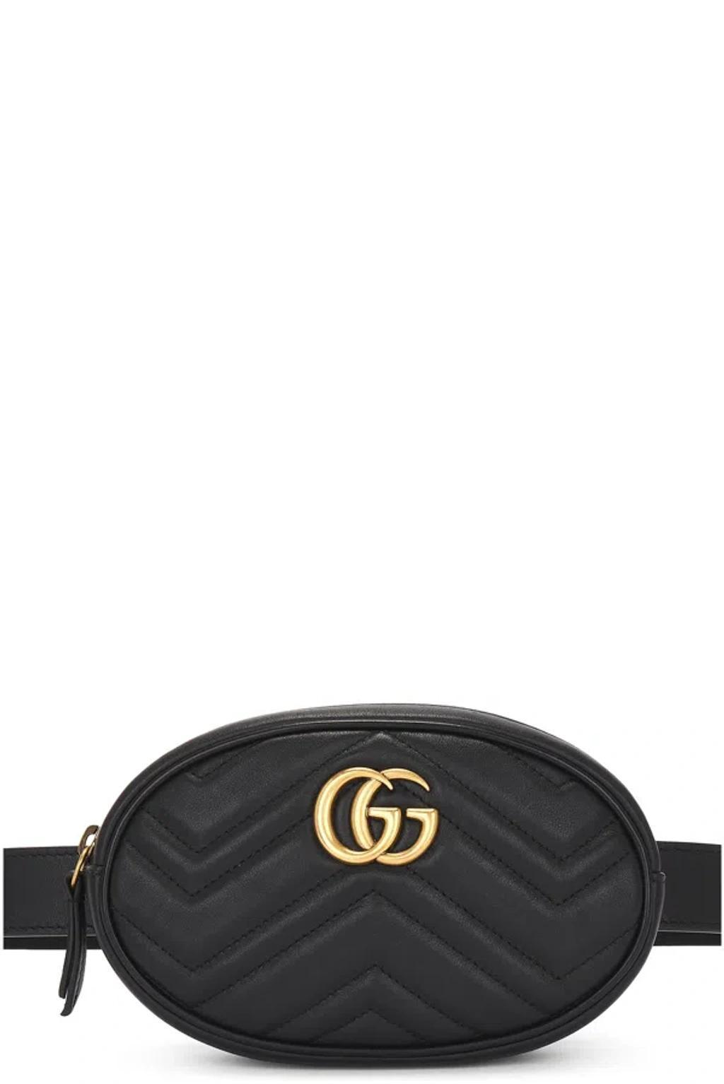 Marmont Leather Waist Bag In Black Product Image