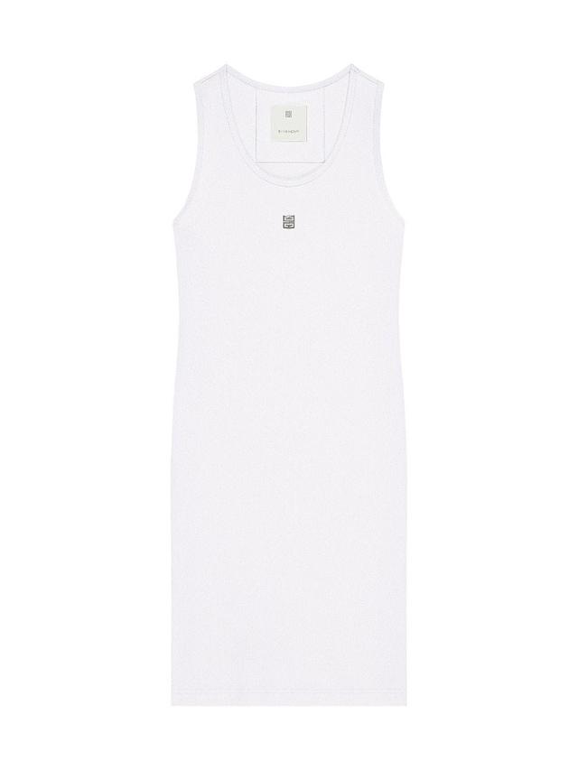 Womens Tank Dress in Cotton with 4G Detail Product Image