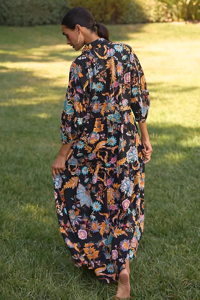 The Carolita Printed Tiered Shirt Dress Product Image