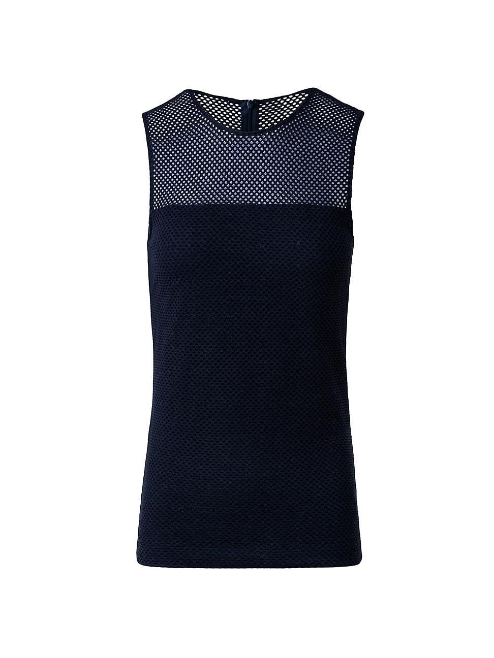 Womens Sleeveless Mesh Blouse Product Image