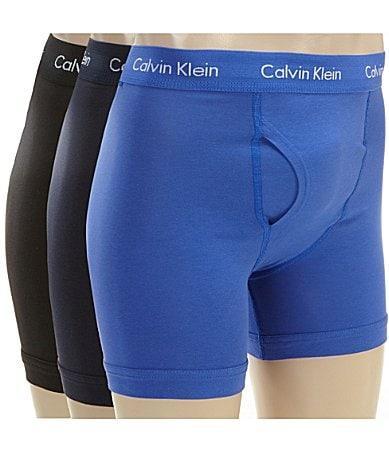 Calvin Klein Underwear Cotton Stretch 3-Pack Boxer Brief (Spellbound/White/Blue Atoll) Men's Underwear Product Image