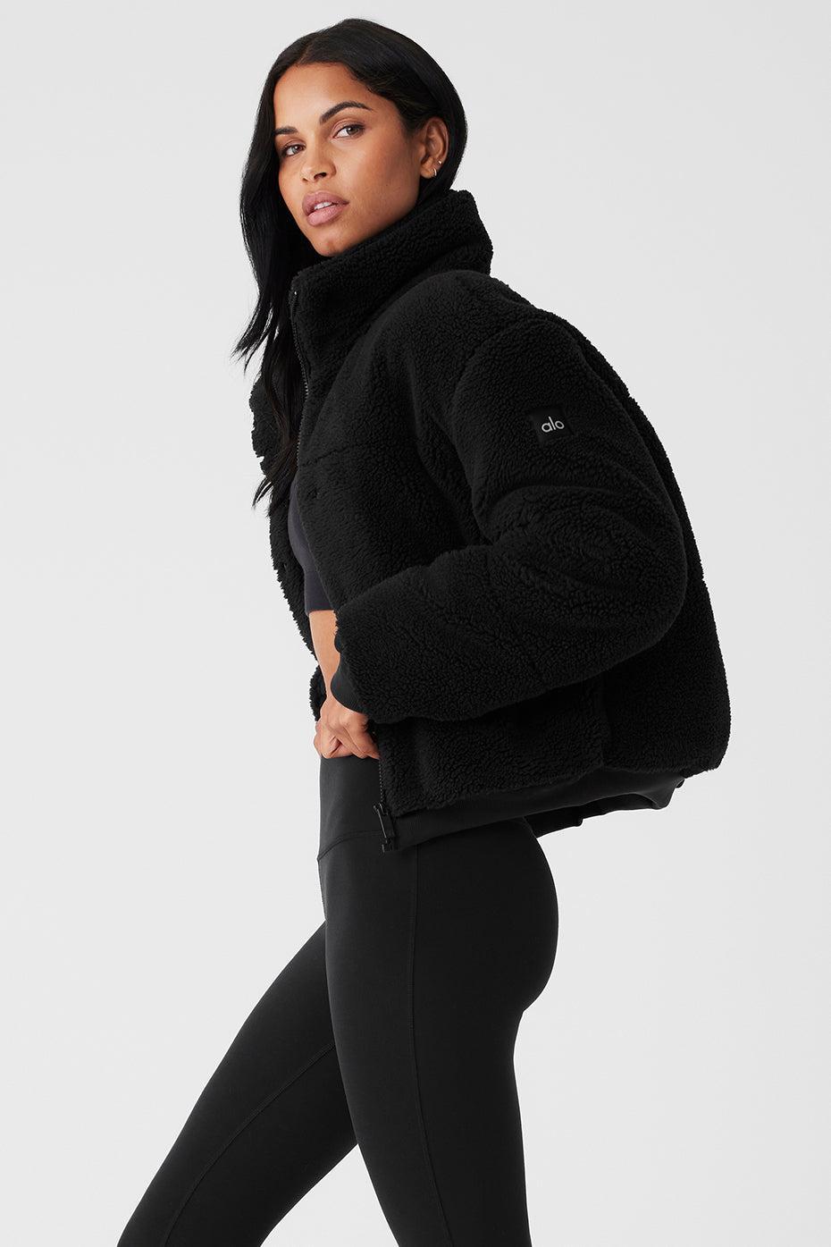 Sherpa Snow Angel Puffer - Black Female Product Image