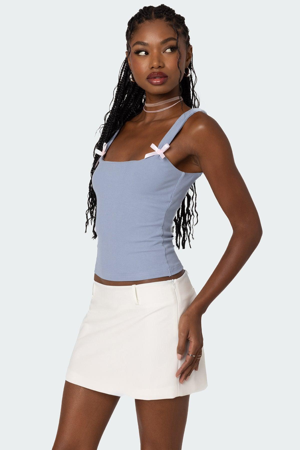 Lola Ribbed Tank Top Product Image