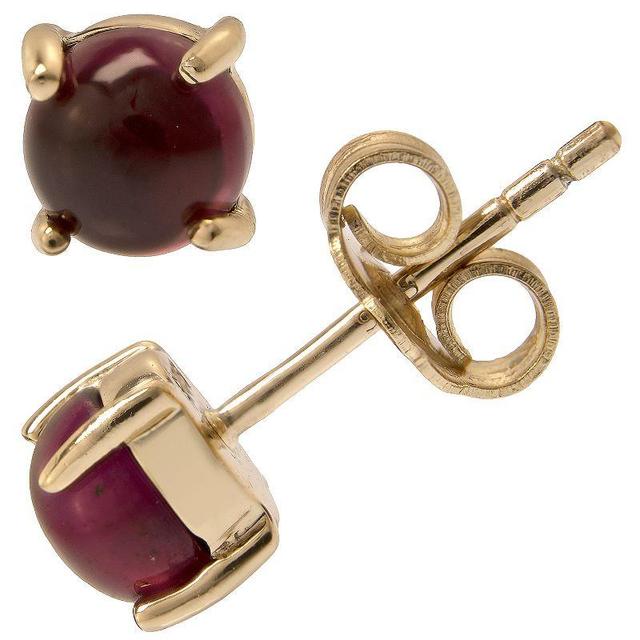 Gemistry 14k Gold Rhodolite Stud Earrings, Womens Product Image