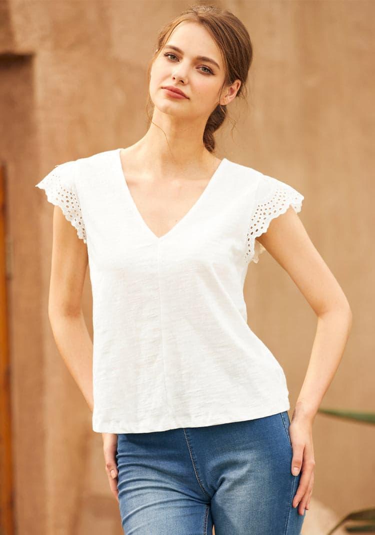 Timeless Eyelet Tee Product Image