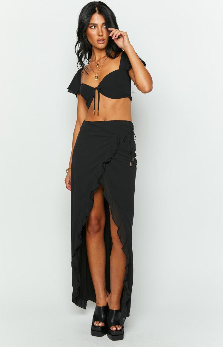 Jay Black Midi Skirt Product Image