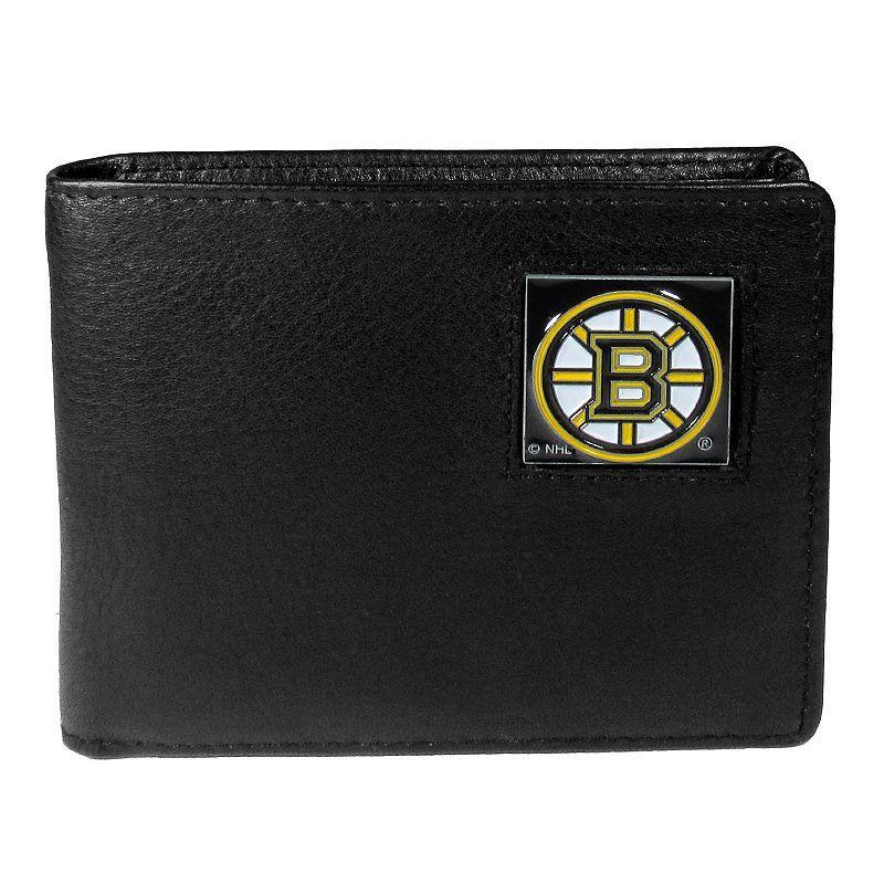 Mens Boston Bruins Bifold Wallet, Black Product Image