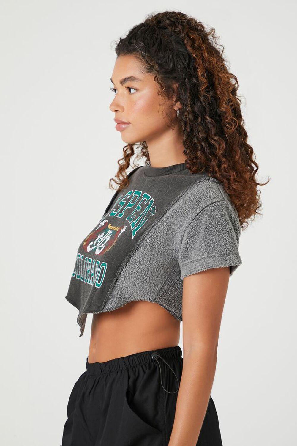 Fleece Colorado Graphic Cropped Tee | Forever 21 Product Image