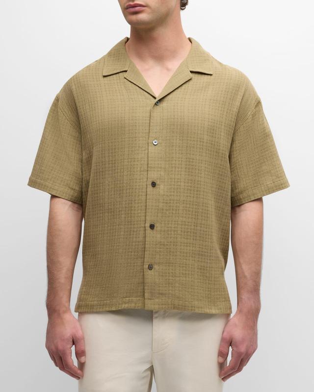 Mens Camp Collar Short-Sleeve Shirt Product Image