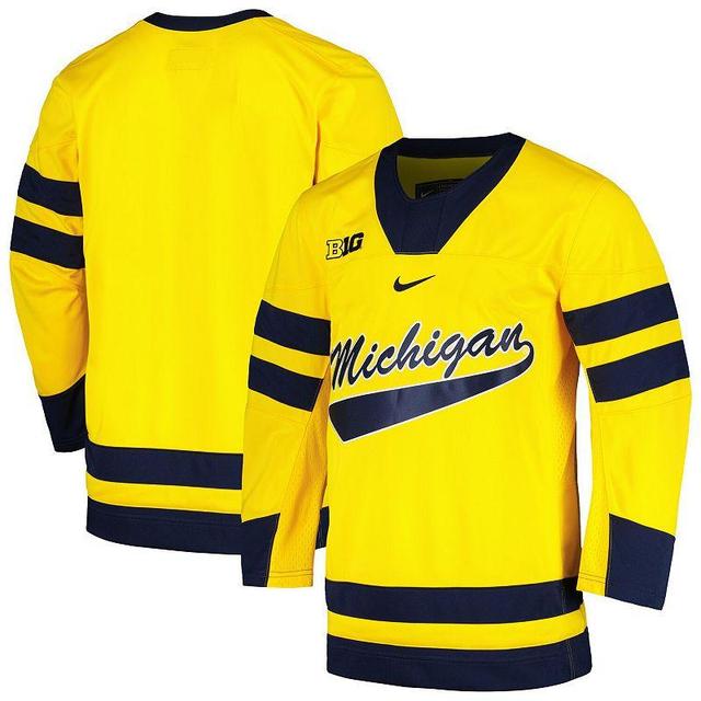 Mens Nike Maize Michigan Wolverines Replica Jersey Product Image