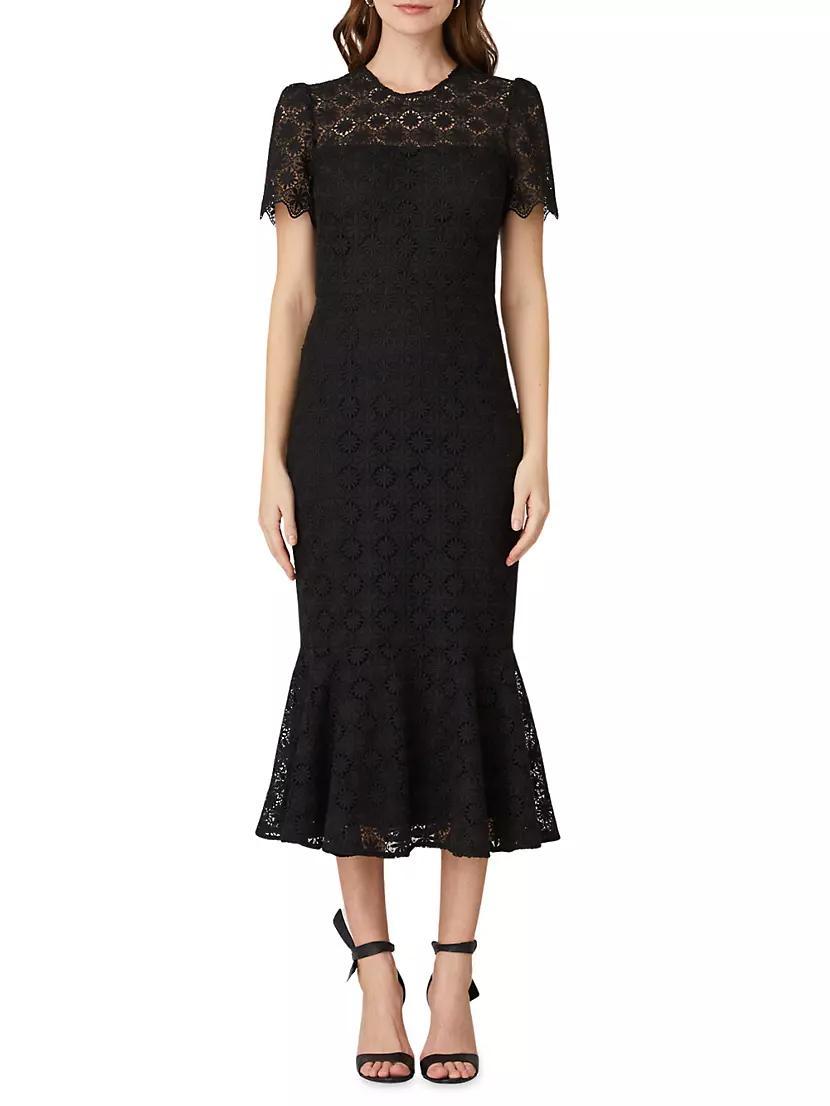 Darcy Floral Lace Midi-Dress Product Image