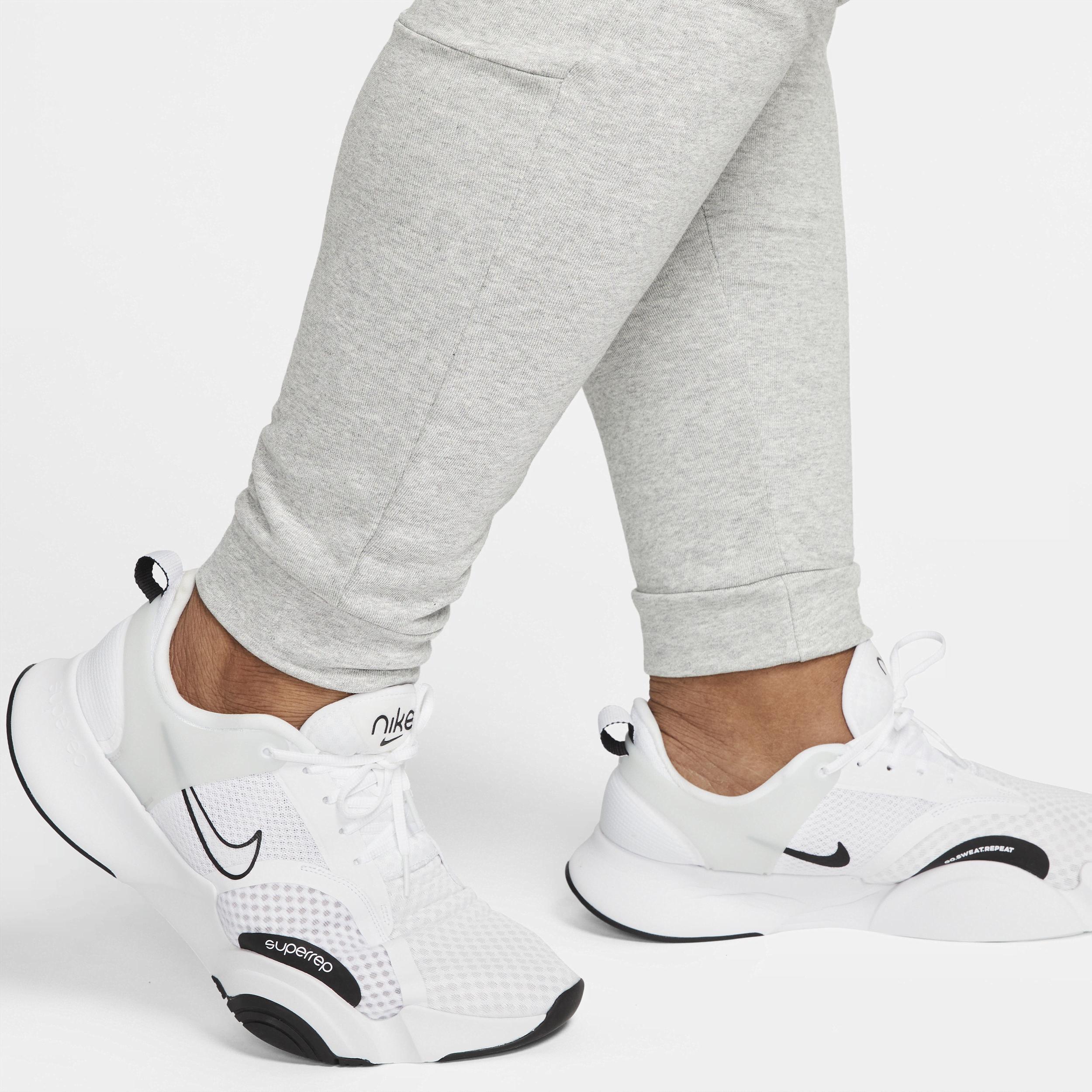 Mens Nike Dri-FIT Fleece Training Pants Grey Product Image