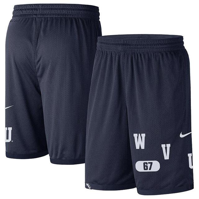 Mens Nike West Virginia Mountaineers Wordmark Performance Shorts Blue Product Image