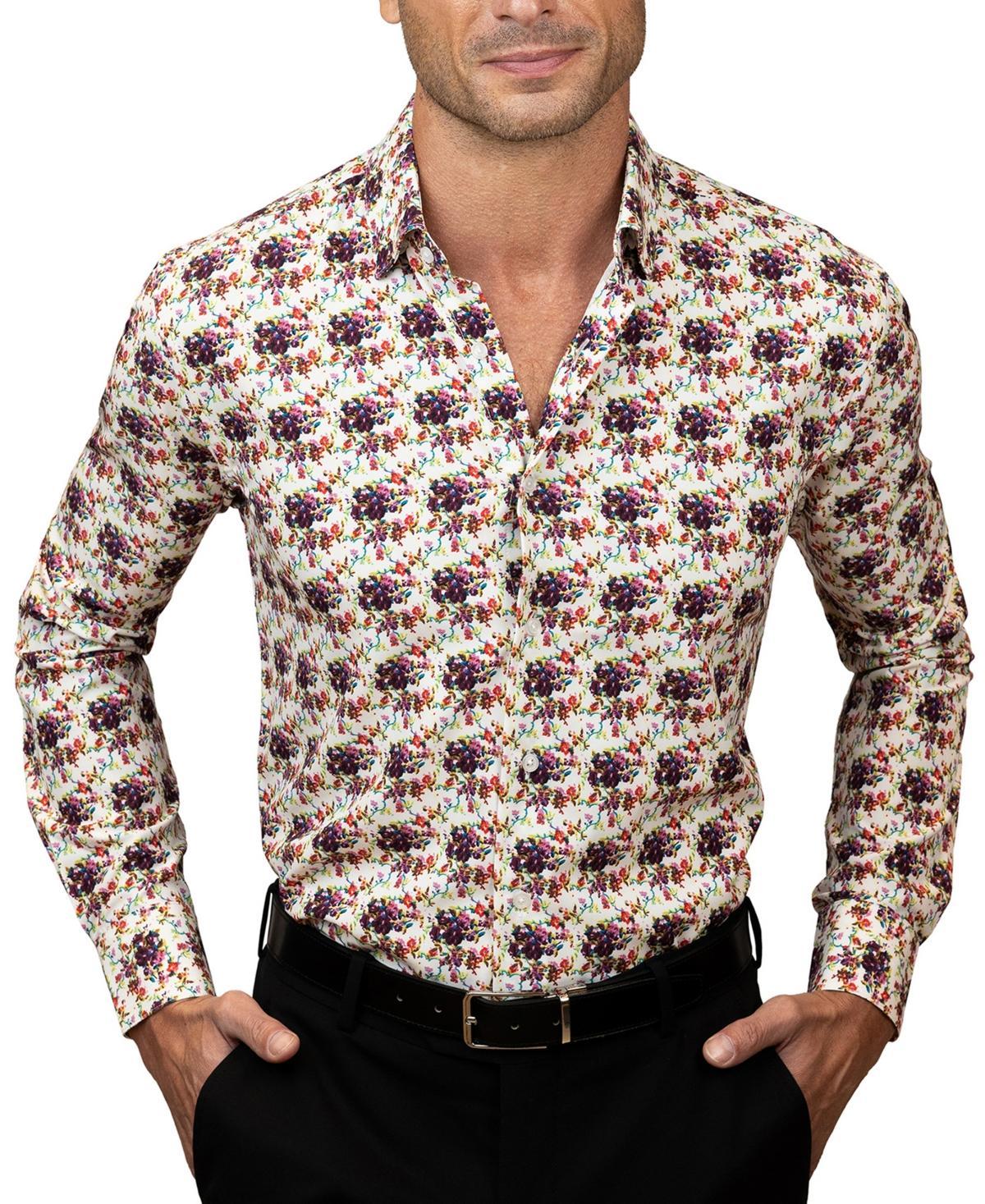 Tayion Collection Mens Slim-Fit Dress Shirt Product Image