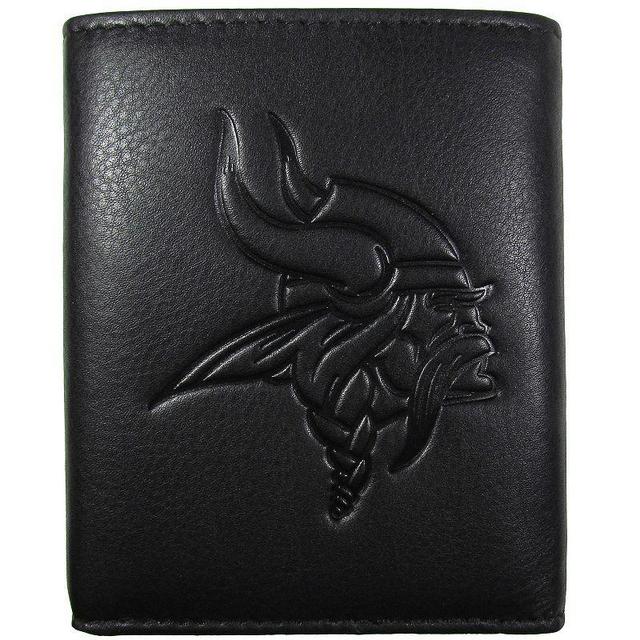 Mens Minnesota Vikings Embossed Leather Tri-Fold Wallet Product Image