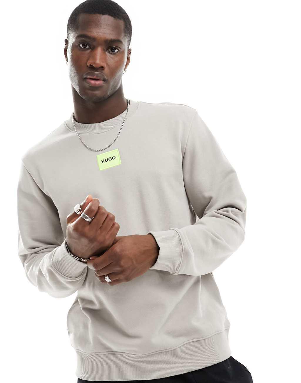 HUGO RED Diragol sweatshirt in gray Product Image