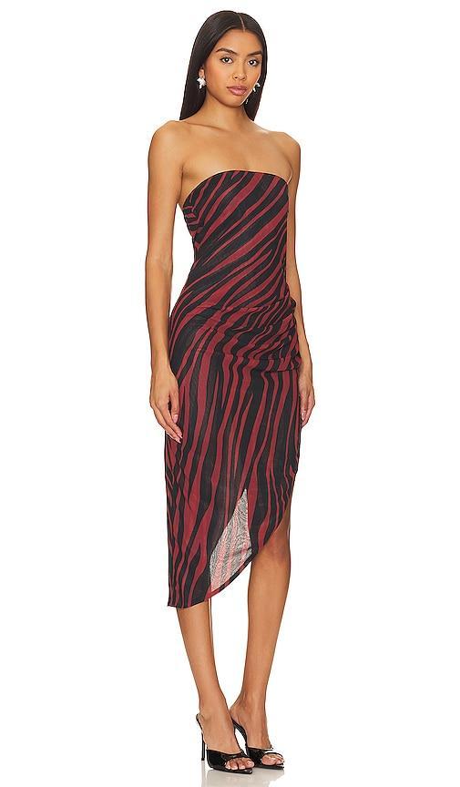 Amanda Uprichard x REVOLVE Janae Midi Dress in Black. Product Image