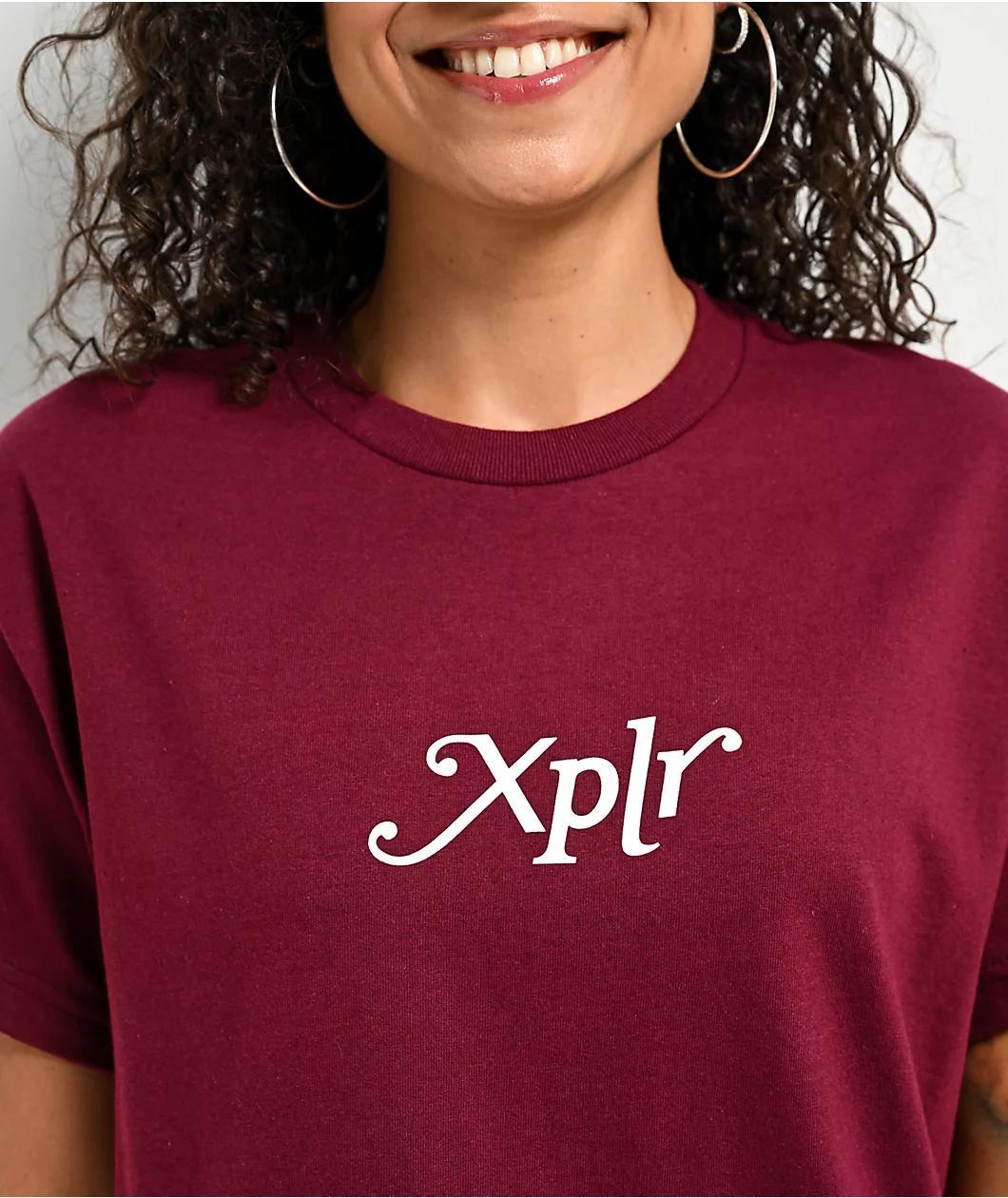 XPLR Core Maroon T-Shirt Product Image