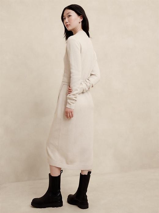 Wrap Midi Sweater Dress Product Image