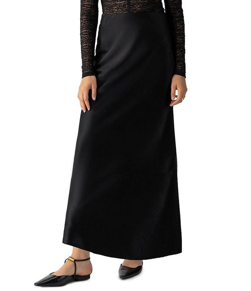 Sanctuary Everyday Satin Pull-On Midi Skirt product image