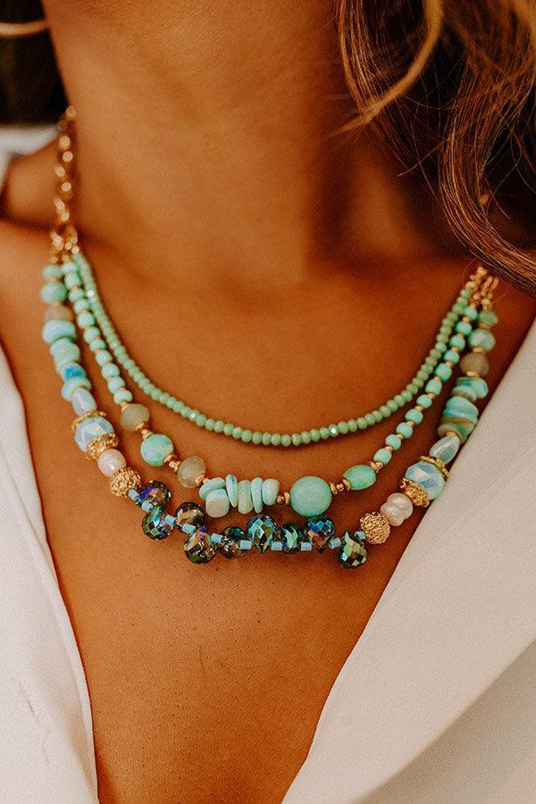 Well Loved Layered Necklace In Ocean Wave Product Image