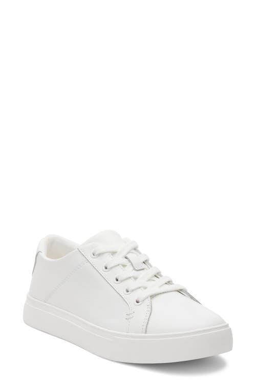 Toms Womens Leather Low Top Lace Up Sneakers Product Image