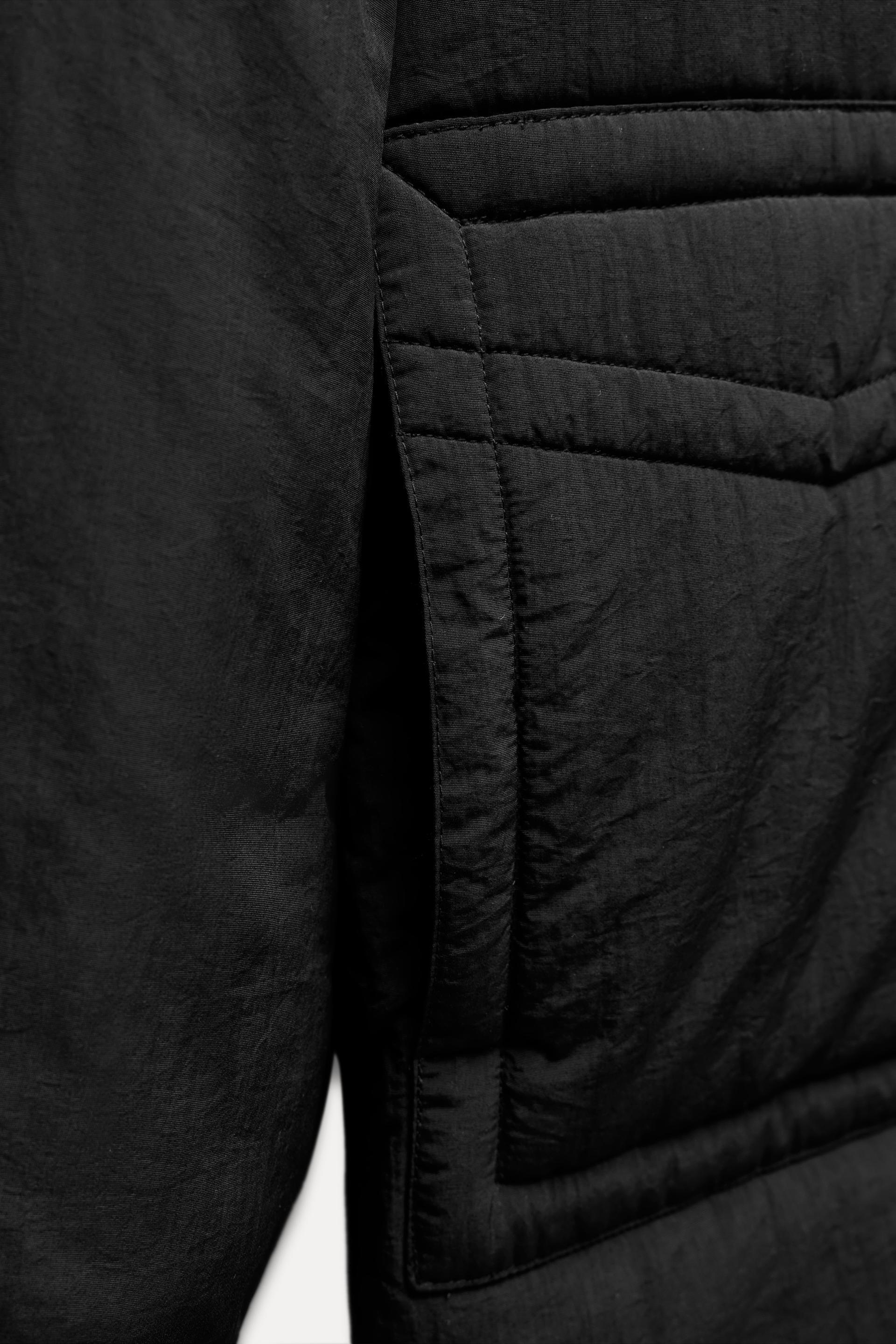 WATER REPELLENT HOODED LONG ANORAK Product Image