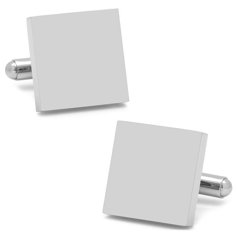 Mens Cuff Links, Inc. Stainless Steel Square Infinity Engravable Cufflinks Product Image