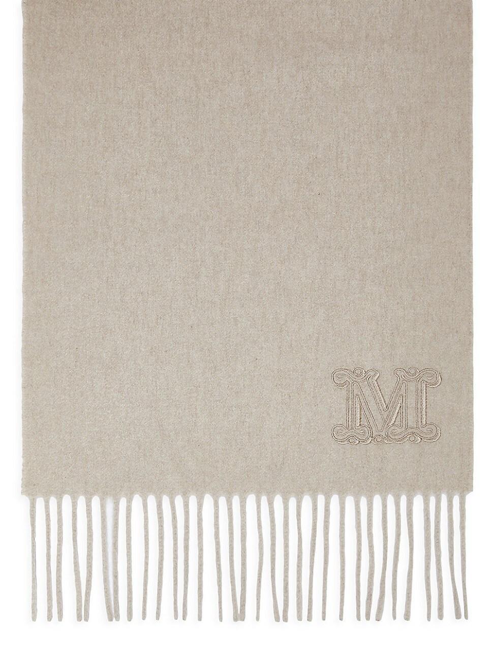 Womens Fringe Cashmere Scarf product image