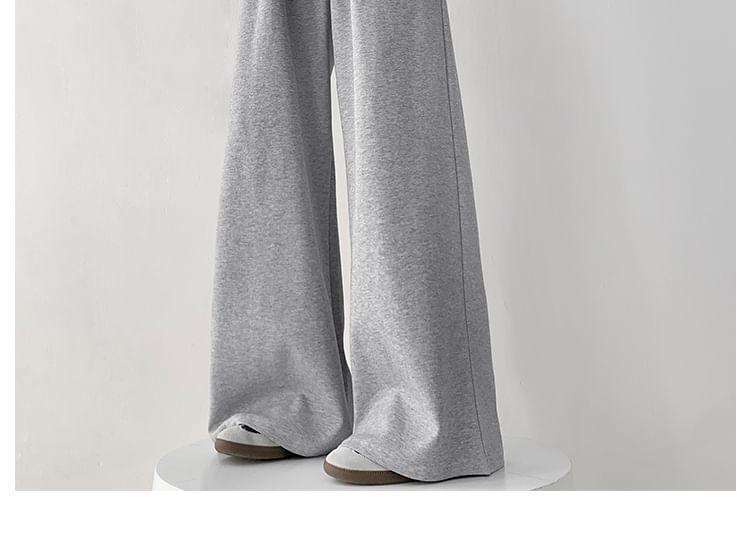 Drawstring High-Rise Wide-Leg Sweatpants Product Image