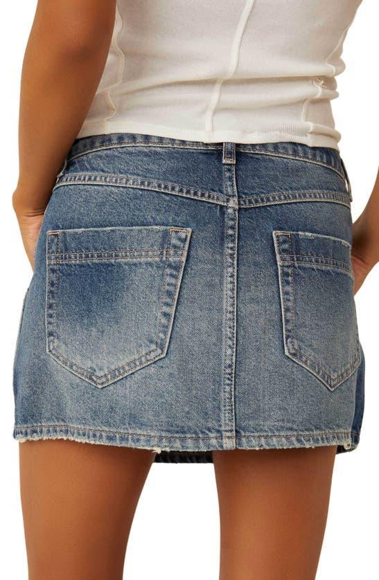 Wynne Denim Skirt In Blue Product Image