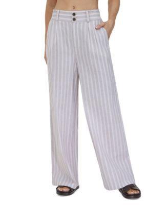 Frye Womens Striped Wide-Leg Pants Product Image