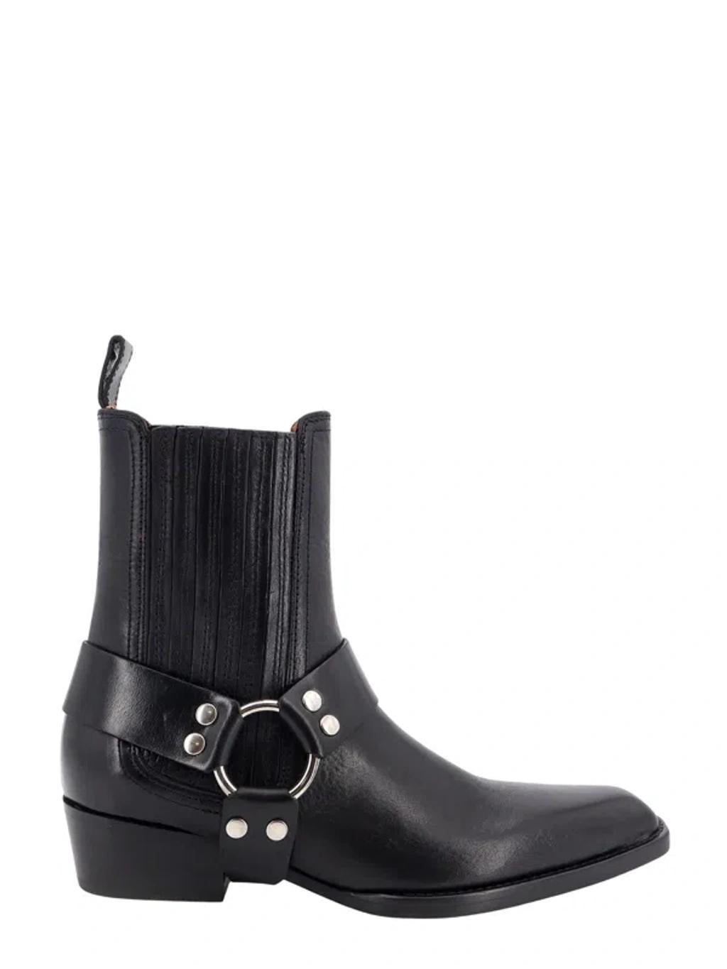 PARIS TEXAS Leather Anke Boots In Black product image