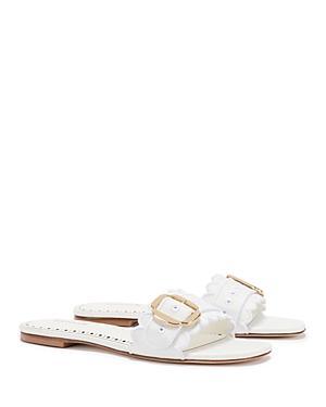 Larroude Womens Ivy Broderie Slide Sandals Product Image