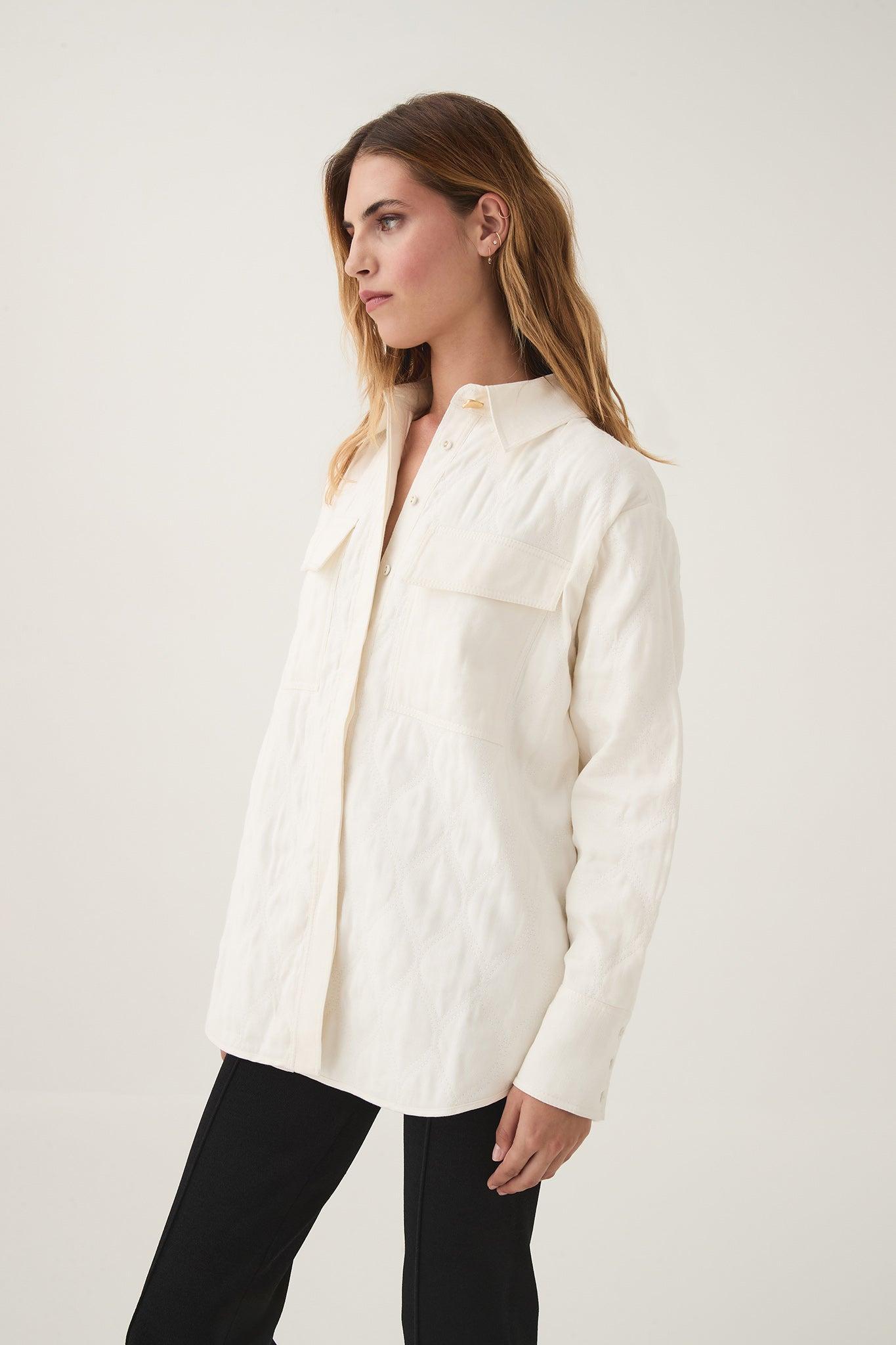 Ashlar Quilted Shirt Jacket Product Image