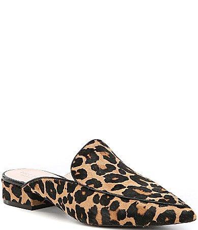 Cole Haan Piper Leopard Print Calf Hair Loafer Mules Product Image