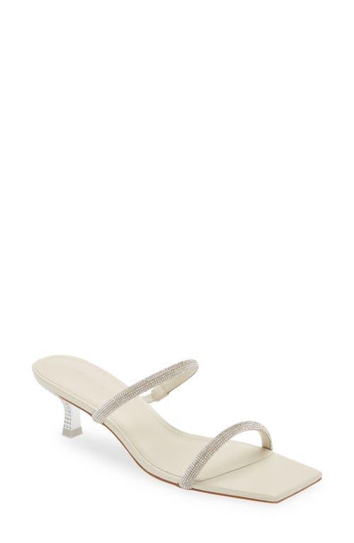 Cult Gaia Nami Crystal Kitten Heel Slide Sandal Product Image