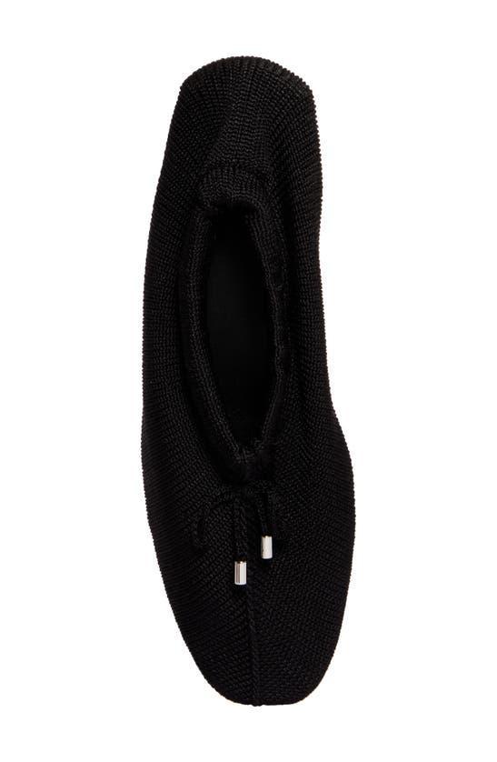 Knitted Ballet Flats In Black Product Image