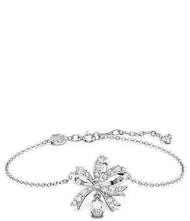 Swarovski Volta Crystal Bow Link Bracelet in Rhodium Plated Product Image